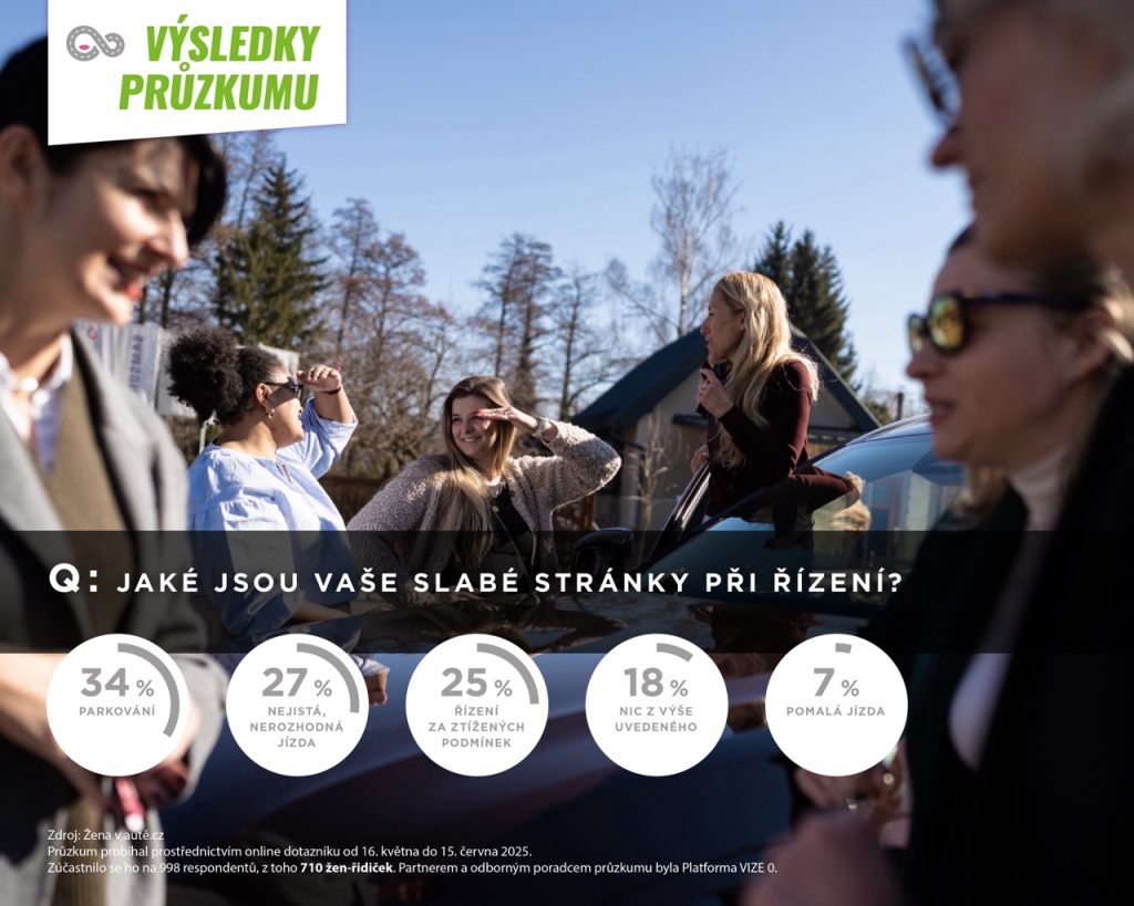 Graf č. 3 Slabé stránky žen za volantem: zdroj zenavaute.cz