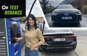 test Audi A6 e-tron: foto Žena v autě.cz
