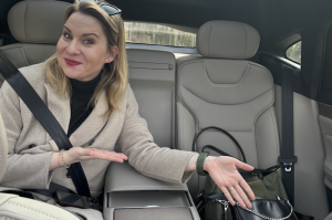 test zadních sedaček Volvo ES90: foto Žena v autě.cz