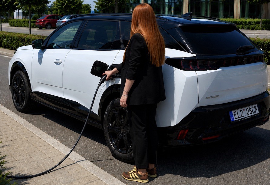 Denisa Dvořáková v Peugeotu: foto Peugeot